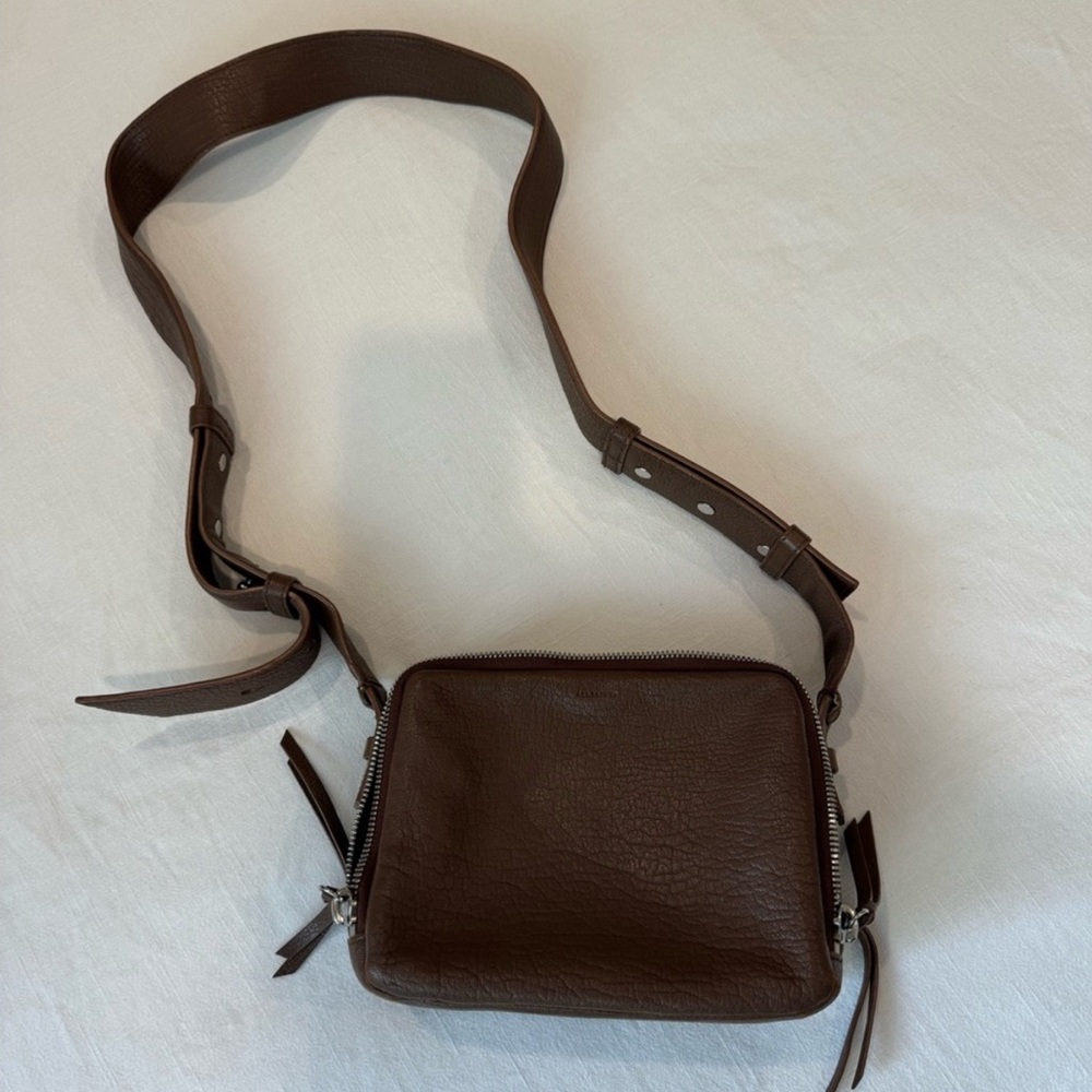 Allsaints brown leather purse